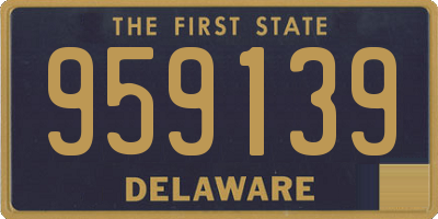 DE license plate 959139