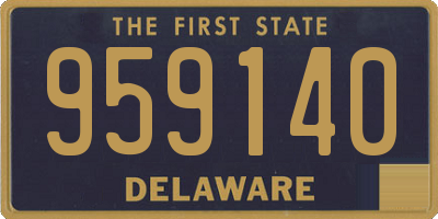 DE license plate 959140
