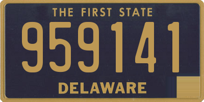 DE license plate 959141