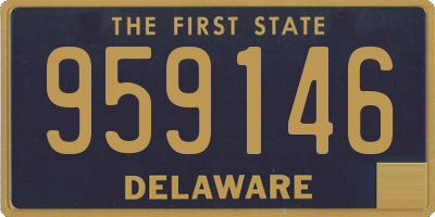 DE license plate 959146