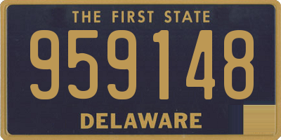 DE license plate 959148