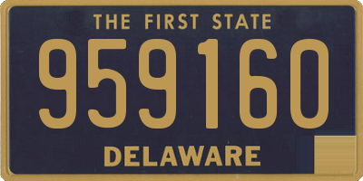 DE license plate 959160