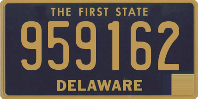 DE license plate 959162