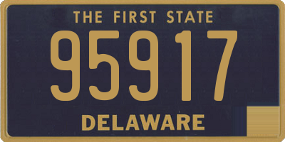 DE license plate 95917