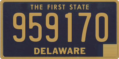 DE license plate 959170