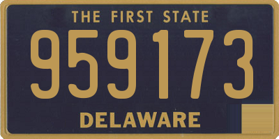 DE license plate 959173