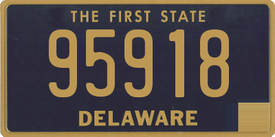 DE license plate 95918