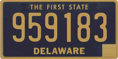 DE license plate 959183