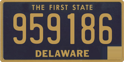 DE license plate 959186
