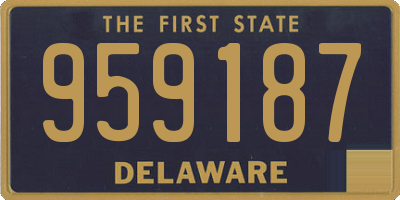 DE license plate 959187