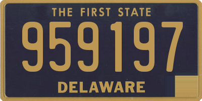 DE license plate 959197