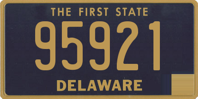 DE license plate 95921