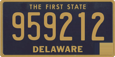 DE license plate 959212