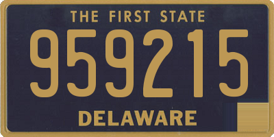DE license plate 959215