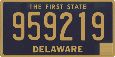 DE license plate 959219