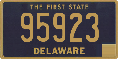 DE license plate 95923