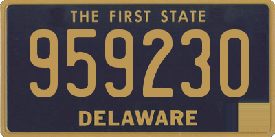 DE license plate 959230