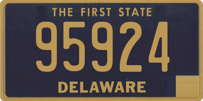 DE license plate 95924