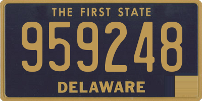 DE license plate 959248