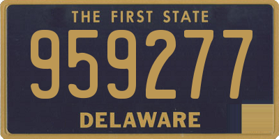 DE license plate 959277