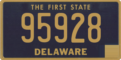 DE license plate 95928