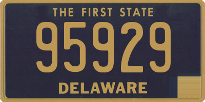 DE license plate 95929
