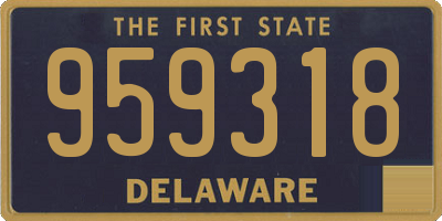 DE license plate 959318