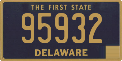 DE license plate 95932