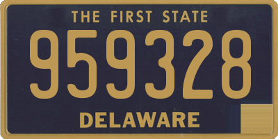 DE license plate 959328