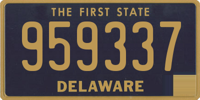 DE license plate 959337