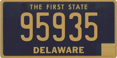 DE license plate 95935