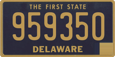 DE license plate 959350