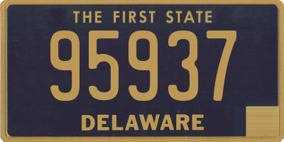 DE license plate 95937
