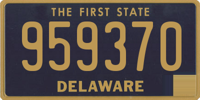 DE license plate 959370
