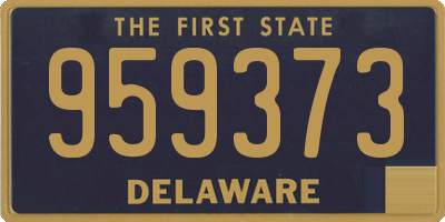DE license plate 959373
