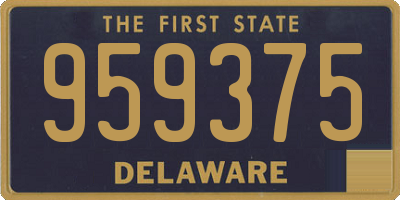 DE license plate 959375