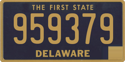 DE license plate 959379