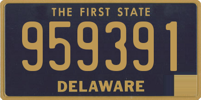 DE license plate 959391