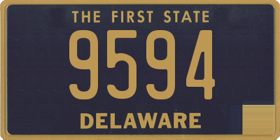 DE license plate 9594