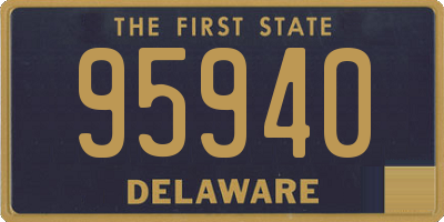 DE license plate 95940