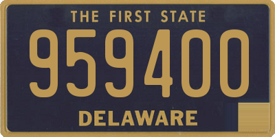 DE license plate 959400