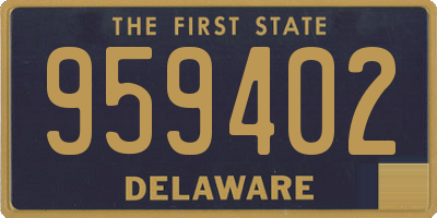 DE license plate 959402