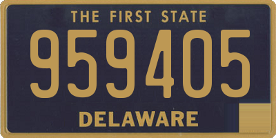 DE license plate 959405