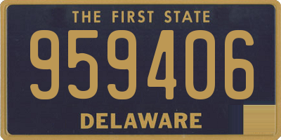 DE license plate 959406