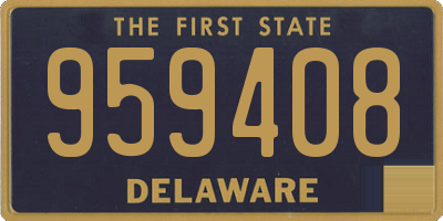 DE license plate 959408
