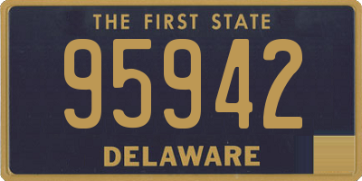 DE license plate 95942