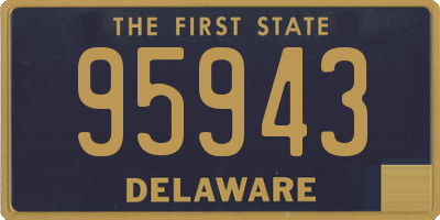 DE license plate 95943