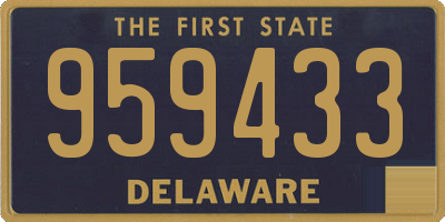 DE license plate 959433