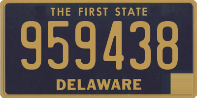 DE license plate 959438