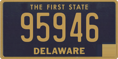 DE license plate 95946